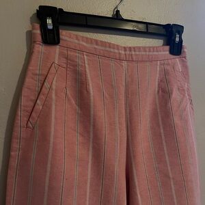 RARE In God We Trust (IGWT) 100% Cotton Pink Stripe High Rise Pants